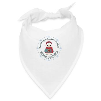 Snowman Social Worker - Bandana - Weiß - Vorne