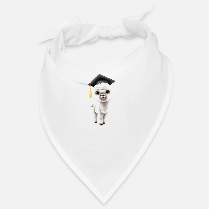 Bachelor Absolvent Schulabschluss Alpaka Studium Bandana