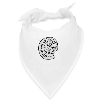 Fibonacci Schnecke - Bandana - Weiß - Vorne