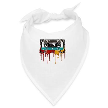 Der Tod der Kassette. - Bandana - Weiß - Vorne