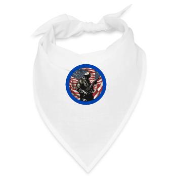Veteranen,Veteran,Waffenstillstand,US-Armee,Marine, - Bandana - Weiß - Vorne