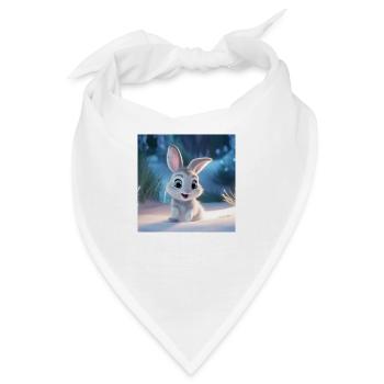 Süßer Hase in der Winterzeit - Bandana - Weiß - Vorne