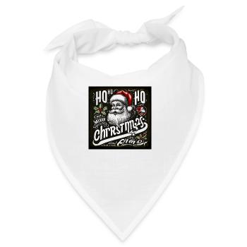 Santa Claus, Weihnachtsmann - Bandana - Weiß - Vorne