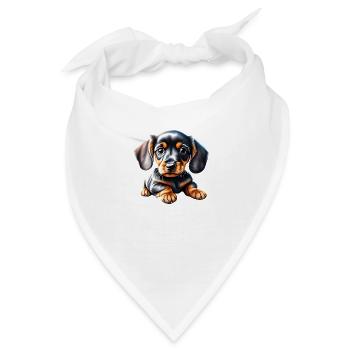 Dachshund Hund Dackelwelpe Hundehalter Hunde - Bandana - Weiß - Vorne