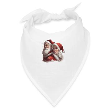 Ehepaar Santa Claus - Bandana - Weiß - Vorne