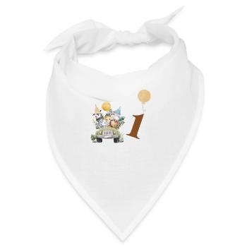 Safari zum 1. Jahrestag - Bandana - Weiß - Vorne
