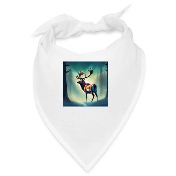 Kanadisches Waldkaribu - Bandana - Weiß - Vorne
