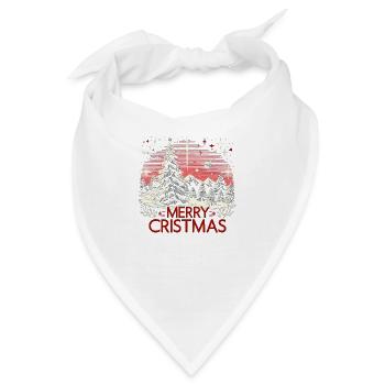 Merry Christmas Weihnachtsfeier Weihnachts - Bandana - Weiß - Vorne