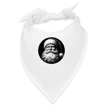 Weihnachtsmann Klassisch - Bandana - Weiß - Vorne