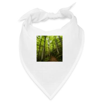 Smaragdgrne Dschungel - Bandana - Weiß - Vorne