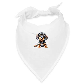 Dachshund Hund Dackelwelpe Hunde Hundehalter - Bandana - Weiß - Vorne