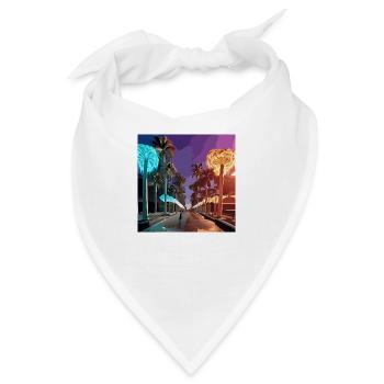 Night in Miami (Miami Collection) - Bandana - Weiß - Vorne
