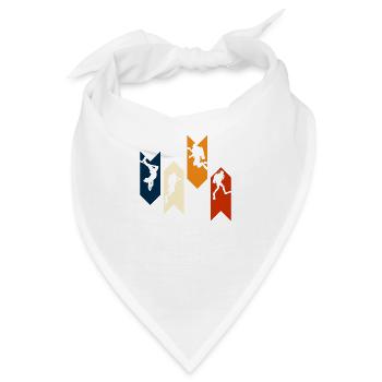 Vintage Retro Tauchen - Geschenkidee - Bandana - Weiß - Vorne