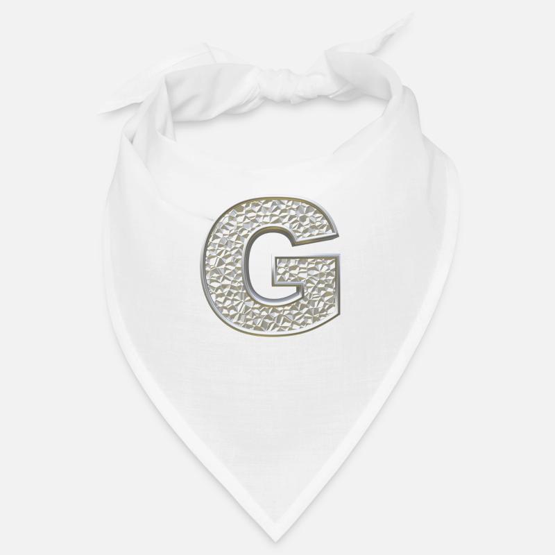 G, letter, letter G, initial, initial G, monogram, Bandana