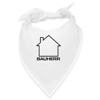 Bauherr Haus - Bandana - Weiß - Vorne