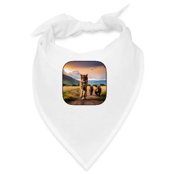 afrikan tiefer - Bandana - Weiß - Vorne