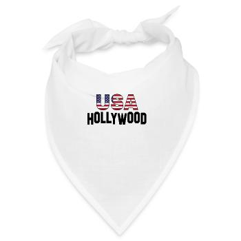 USA Hollywood - Bandana - Weiß - Vorne