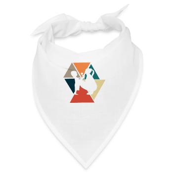 Vintage Retro Mama - Mama Geschenkidee - Bandana - Weiß - Vorne