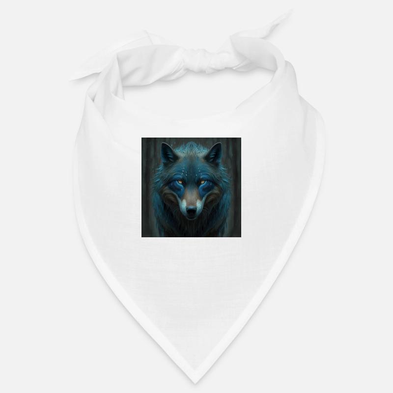 Loup bleu dans la forêt Bandana