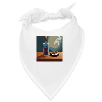 Whisky / Scotch /Rum - Bandana - Weiß - Vorne