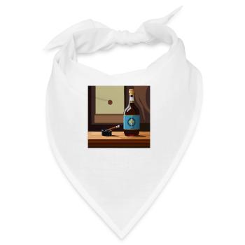 Whisky / Scotch / Bar - Bandana - Weiß - Vorne
