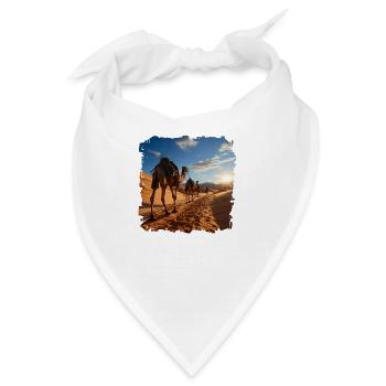 Der Ursprung der Karawanen liegt im alten Orient - Bandana - Weiß - Vorne