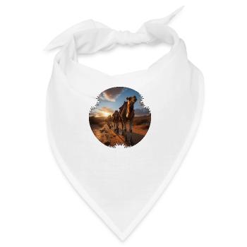 Langsam, Schritt für Schritt zieht die Karawane - Bandana - Weiß - Vorne