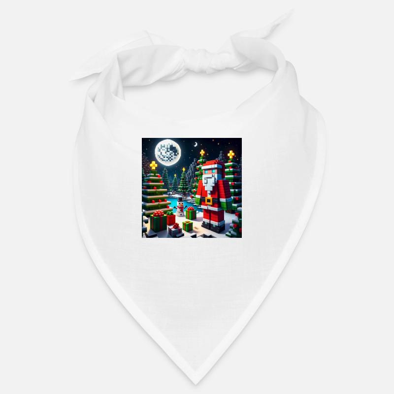 Weihnachtsmann im Pixel-Stil Bandana