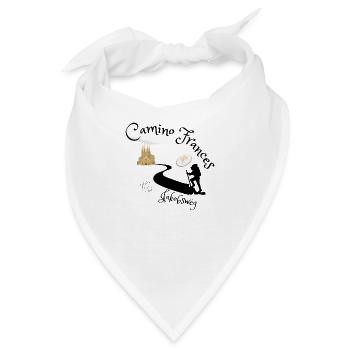 Jakobsweg - Camino Frances - Bandana - Weiß - Vorne