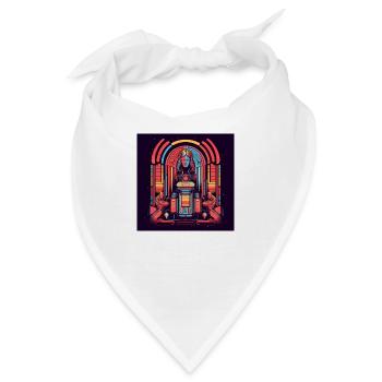 Vintage Jukebox - Bandana - Weiß - Vorne