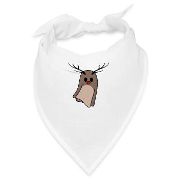 Weihnachtsgeist - Bandana - Weiß - Vorne