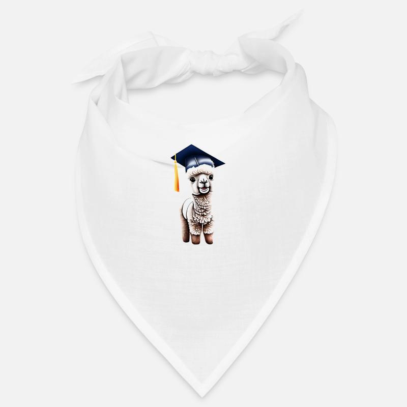 Bachelor Absolvent Schulabschluss Alpaka Studium Bandana