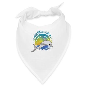 Delfin - Bandana - Weiß - Vorne