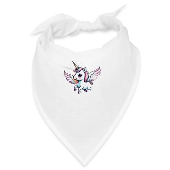 Licorne Einhorn Kawaii - Bandana - Weiß - Vorne