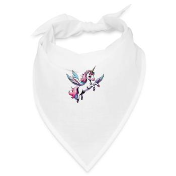 Licorne Einhorn Kawaii - Bandana - Weiß - Vorne