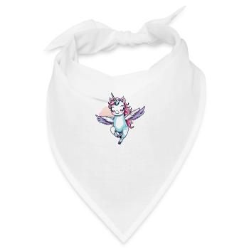 Licorne Einhorn Kawaii - Bandana - Weiß - Vorne