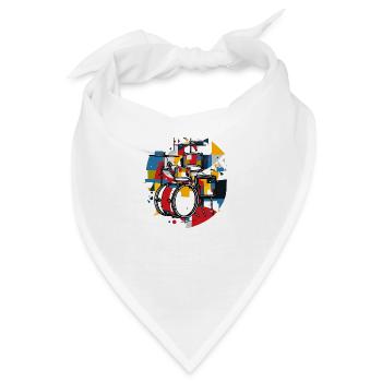 Drums Drummer - Bandana - Weiß - Vorne