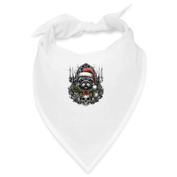 Gothic Mops - Bandana - Weiß - Vorne