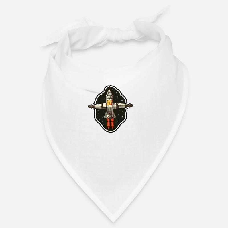 Satellite spatial - Bandana - blanc