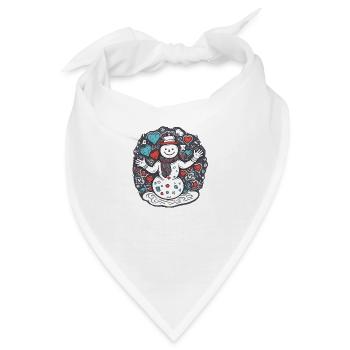 Schneemann - Bandana - Weiß - Vorne