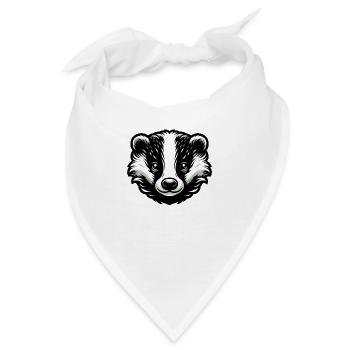 Dachs - Bandana - Weiß - Vorne