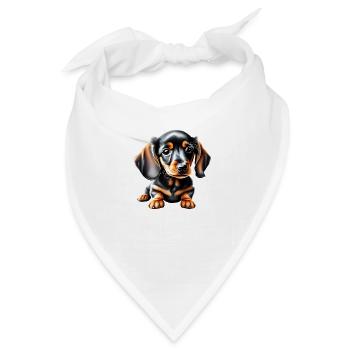 Dachshund Hund Dackelwelpe Hundehalter Hunde - Bandana - Weiß - Vorne