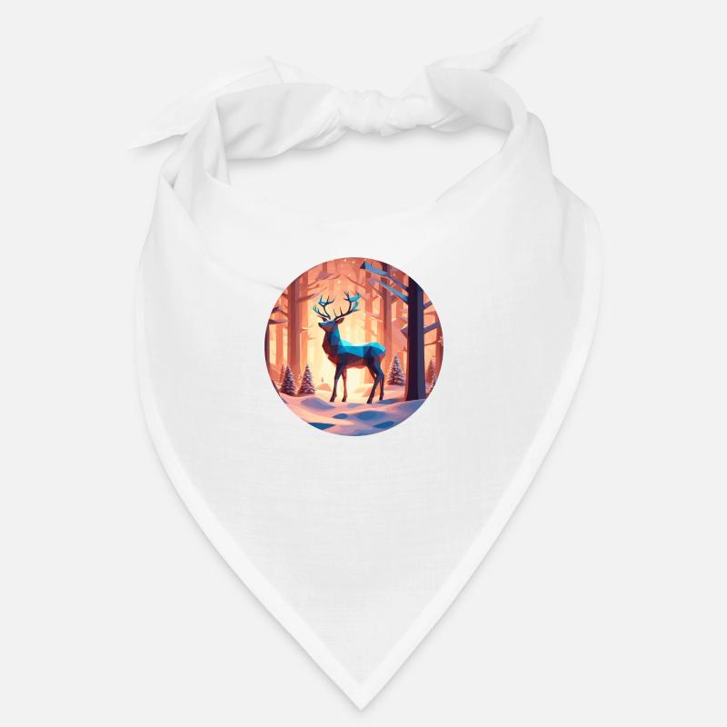 Rennes Low Poly Noël Bandana