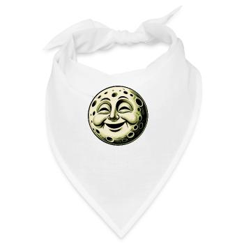 Mond lacht - Bandana - Weiß - Vorne