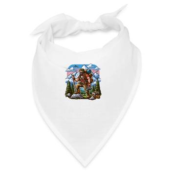 Wanderer in der Natur Abenteuerlust und Freiheit - Bandana - Weiß - Vorne