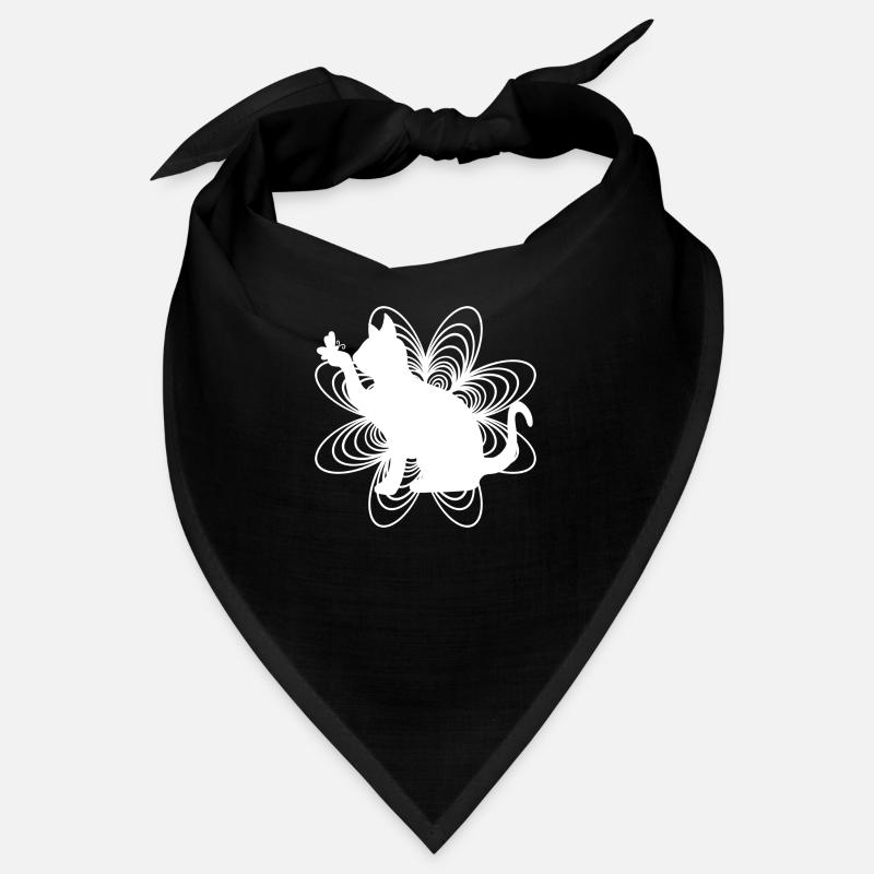 Chat Blanc Bandana