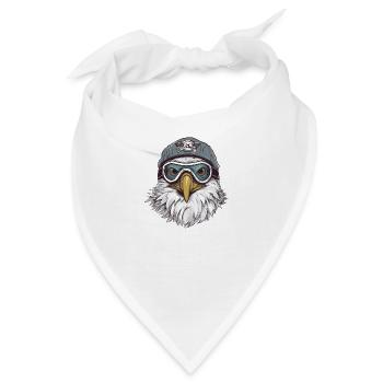 Adler Winter Flieger - Bandana - Weiß - Vorne