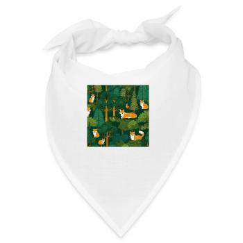 wald - Bandana - Weiß - Vorne