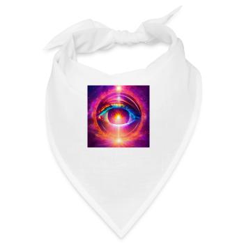 Weltall Spiritualität - Bandana - Weiß - Vorne