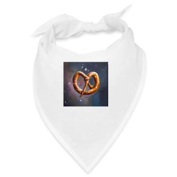 Brezel-Galaxie - Bandana - Weiß - Vorne